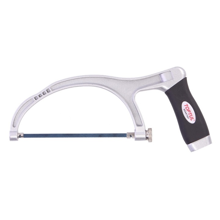 Fierastrau manual TOPTUL, lungime lama 6 inch/ 150mm, corp din aluminiu, maner aderent