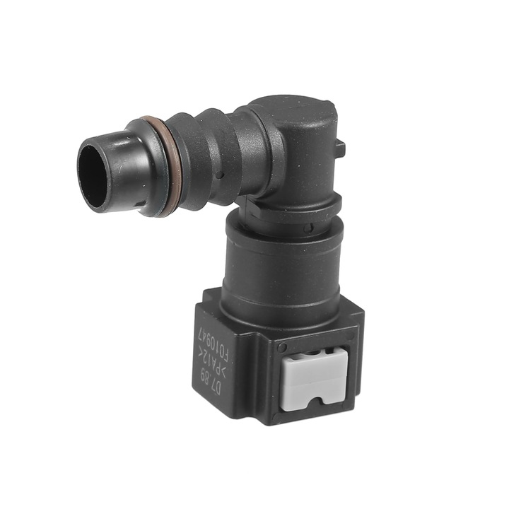 Üzemanyag Csatlakozó JENUOS® Üzemanyag-Vezeték Csatlakozó 8 mm Csatlakozó Szögletes Fekete Kialakítással, Üzemanyag Csatlakozó 7,89 ID8 Kompatibilitással, Üzemanyag-Vezeték Csatlakozó Gyorscsatlakozó Rendszerrel, 8 mm Csatlakozó Nylon Anyagból