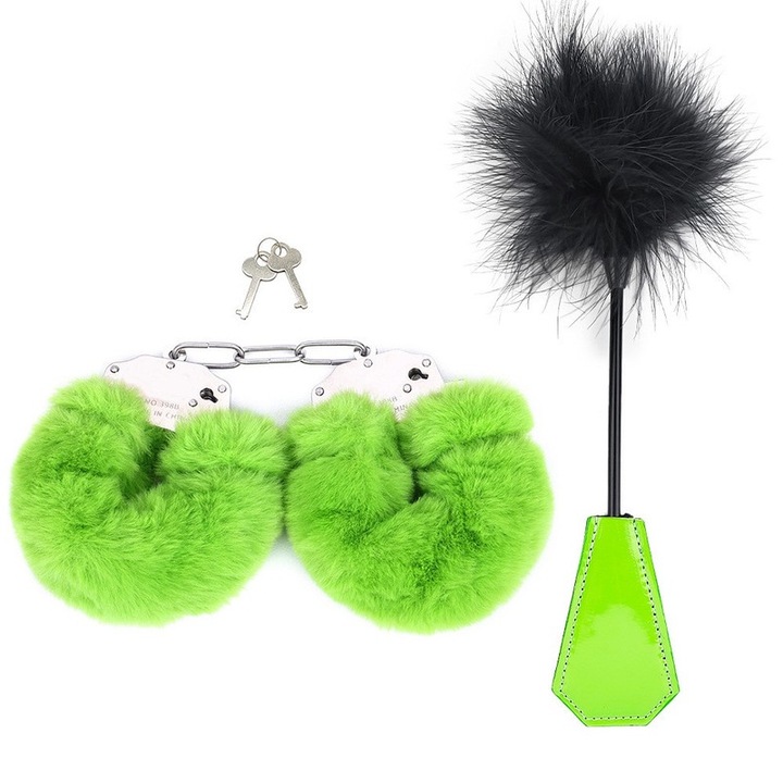 Set BDSM, Unisex, Verde, Ajustabil