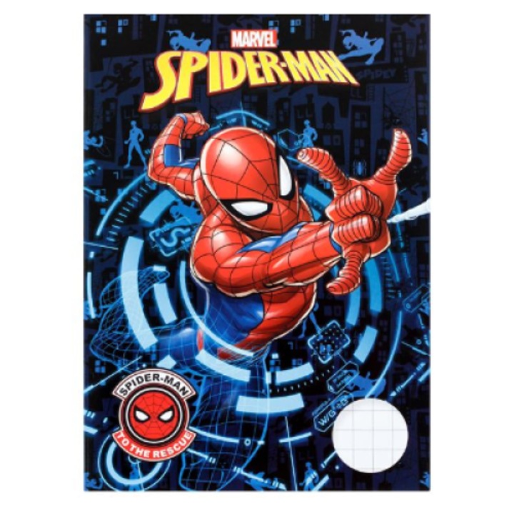 A5-ös jegyzetfüzet Spiderman nagy négyzetekkel - 40F