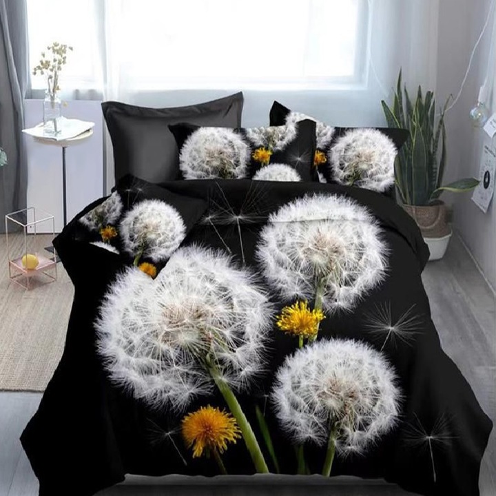 Ágynemű egy személyre téglalap alakú párnahuzattal, Isra, mercerizált pamut, többszínű