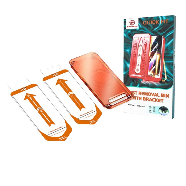 Set de folii protectie, instalare rapida, HD, pentru iPhone 13 PRO MAX