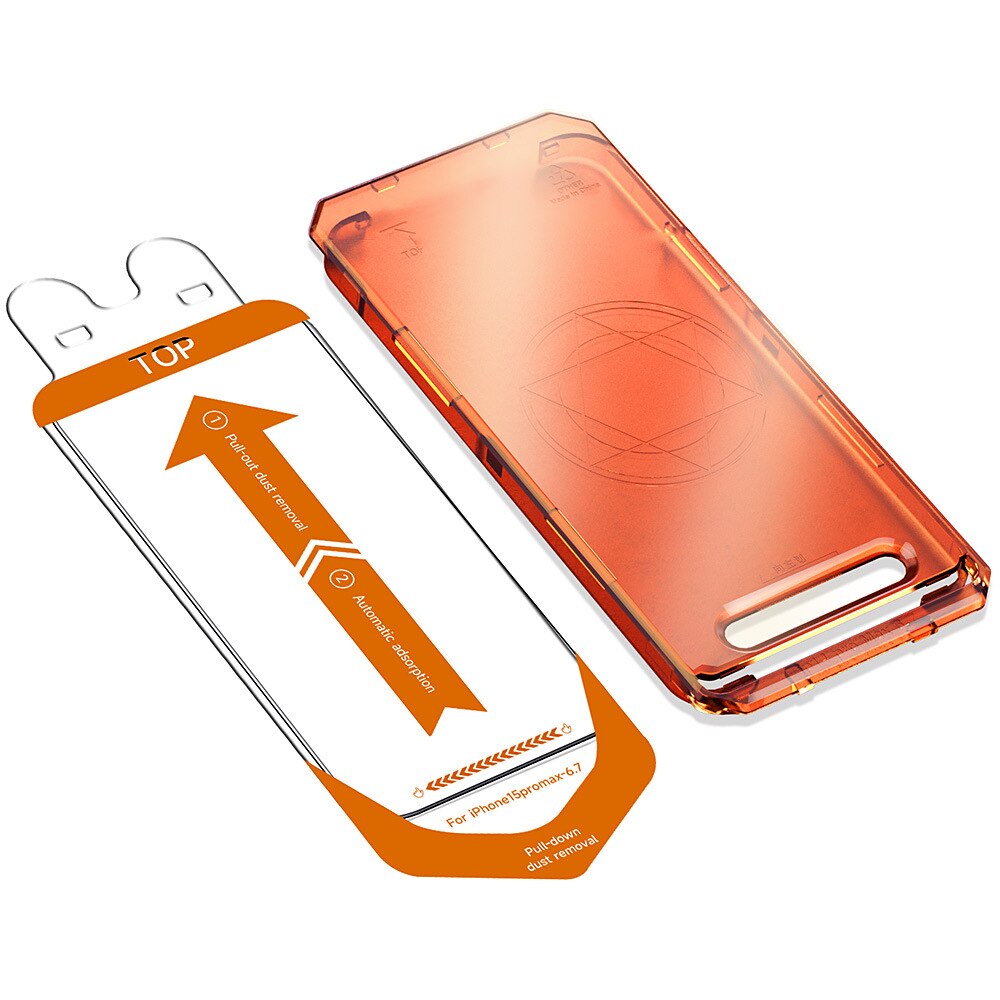 Set 2 folii protectie, instalare rapida, HD pentru iPhone 13 PRO
