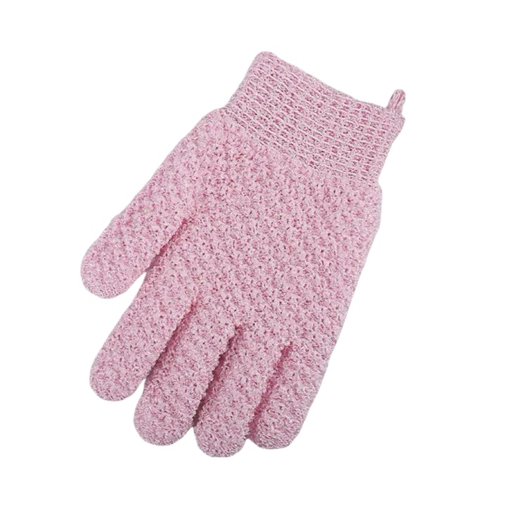 Set 2 Manusa de baie exfolianta, roz