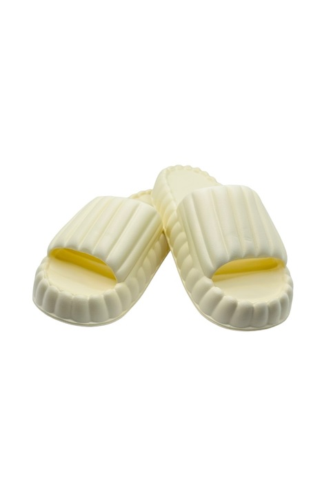 Papuci de plaja sau piscina pentru dama, Tecos, ultra moi si usori, Galben, 40-41