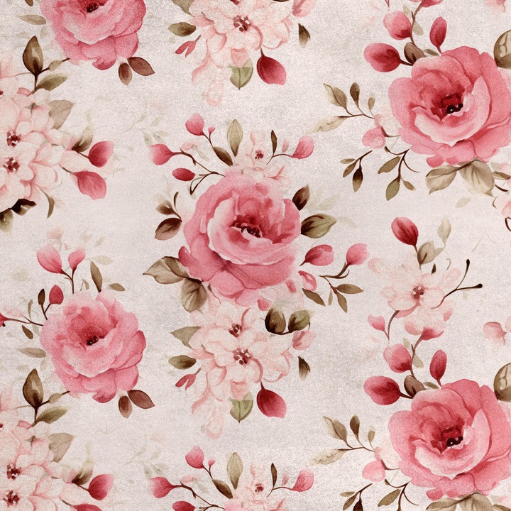 Bársonyos textil anyag, virágmintás, 145x280g/m, többszínű