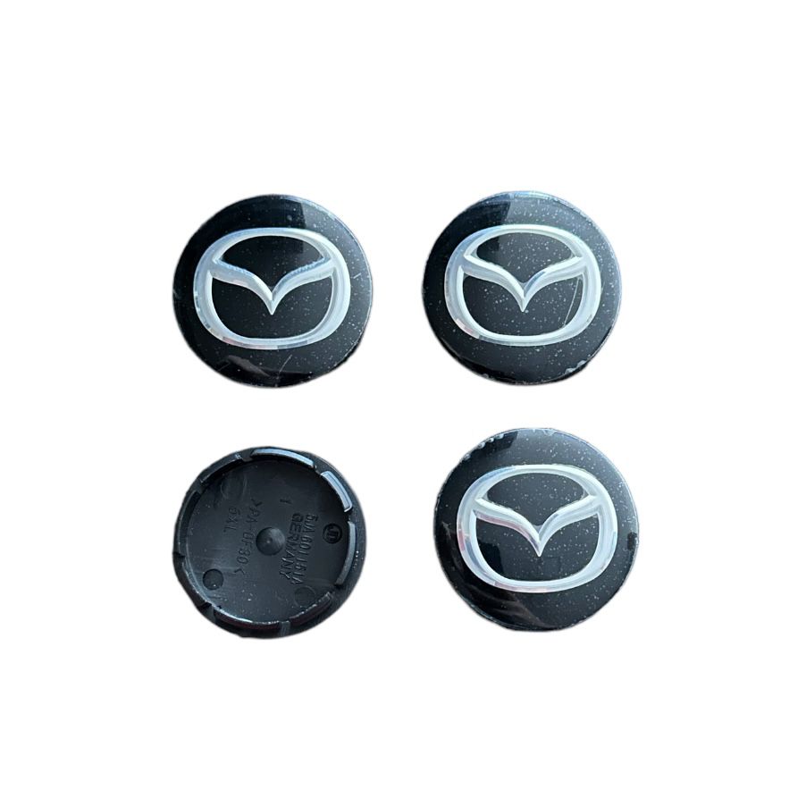 Set 4 capace roti 56mm Mazda Negre compatibil/inlocuitor janta