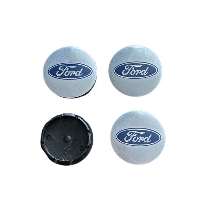 4 db kerékburkolat készlet 56mm Ford ezüst kompatibilis/alufelni csere