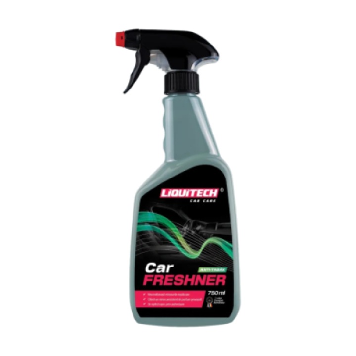 Illat alapú légfrissítő, Liquitech Car Freshner Anti-Tobacco, 750 ml