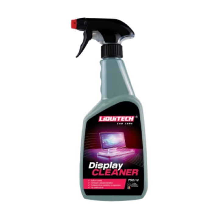 Autókijelző tisztító oldat, Liquitech Display Cleaner, 750 ml