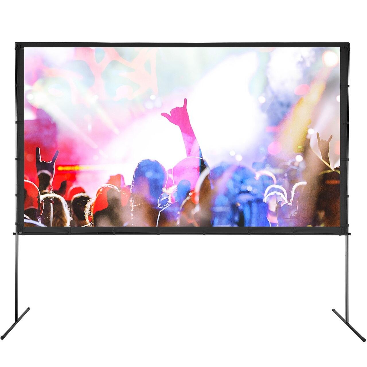 Ecran de proiectie 120 inch, 4K Ultra HD, 16:9, Portabil, Material
