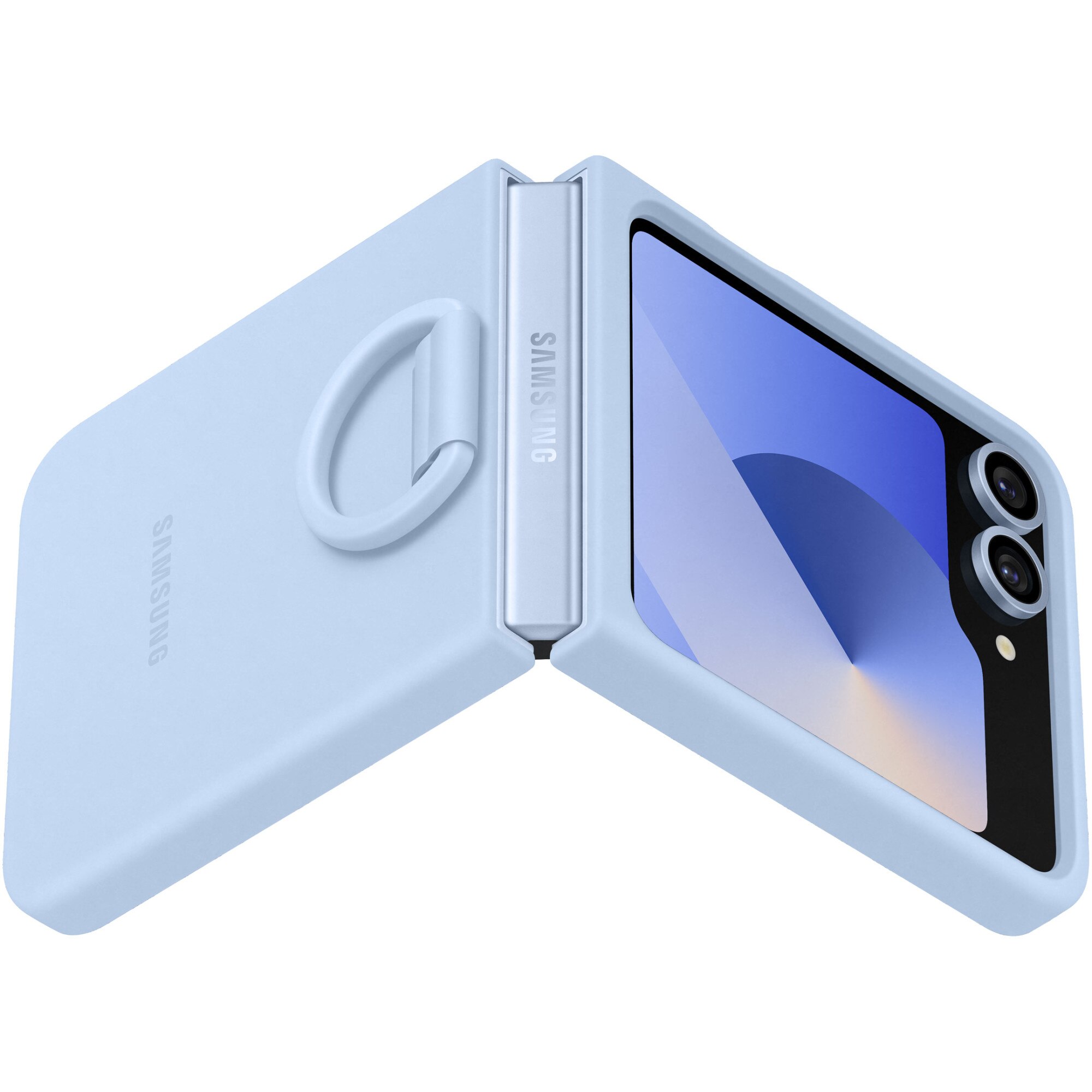 Husa de protectie Samsung Silicone Case pentru Galaxy Z Flip6/ Z Flip7 FE, Blue