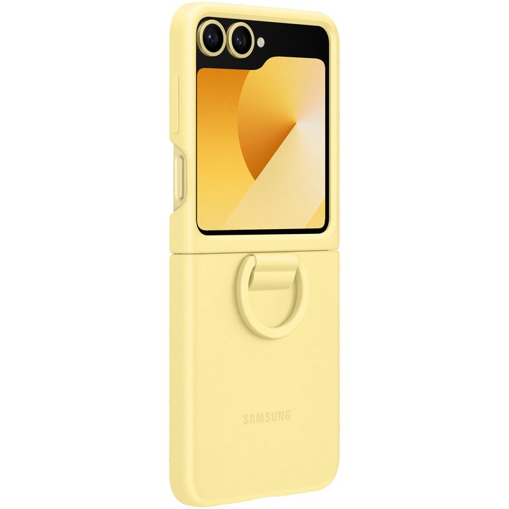 Husa de protectie Samsung Silicone Case pentru Galaxy Z Flip6/ Z Flip7 FE, Yellow