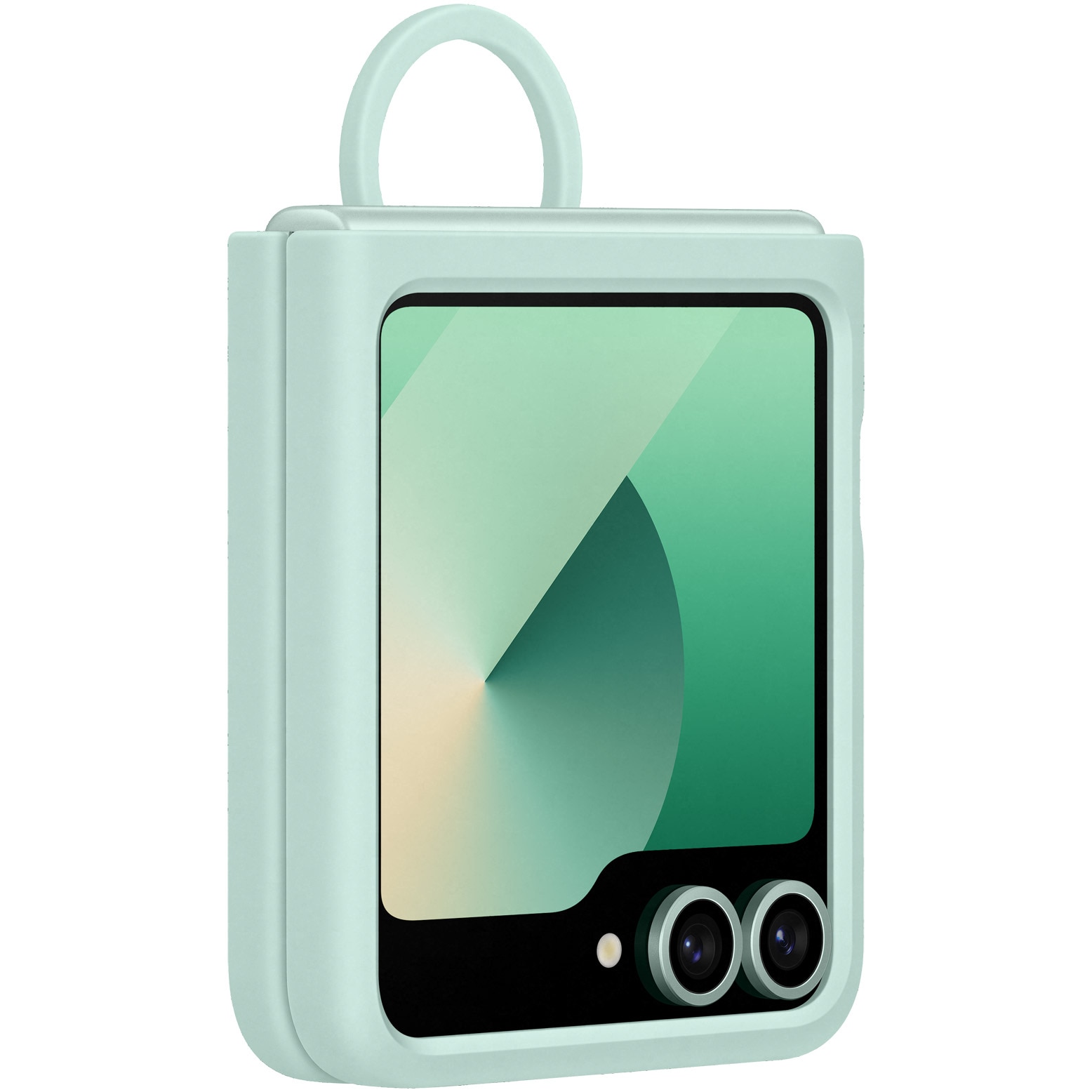 Husa de protectie Samsung Silicone Case pentru Galaxy Z Flip6, Mint