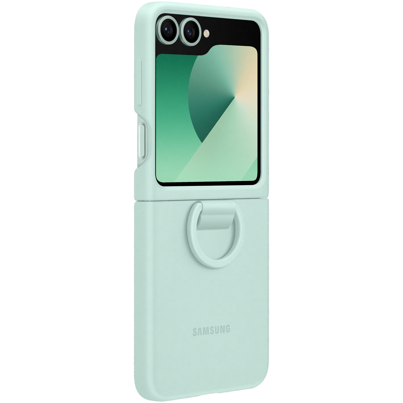 Husa de protectie Samsung Silicone Case pentru Galaxy Z Flip6, Mint