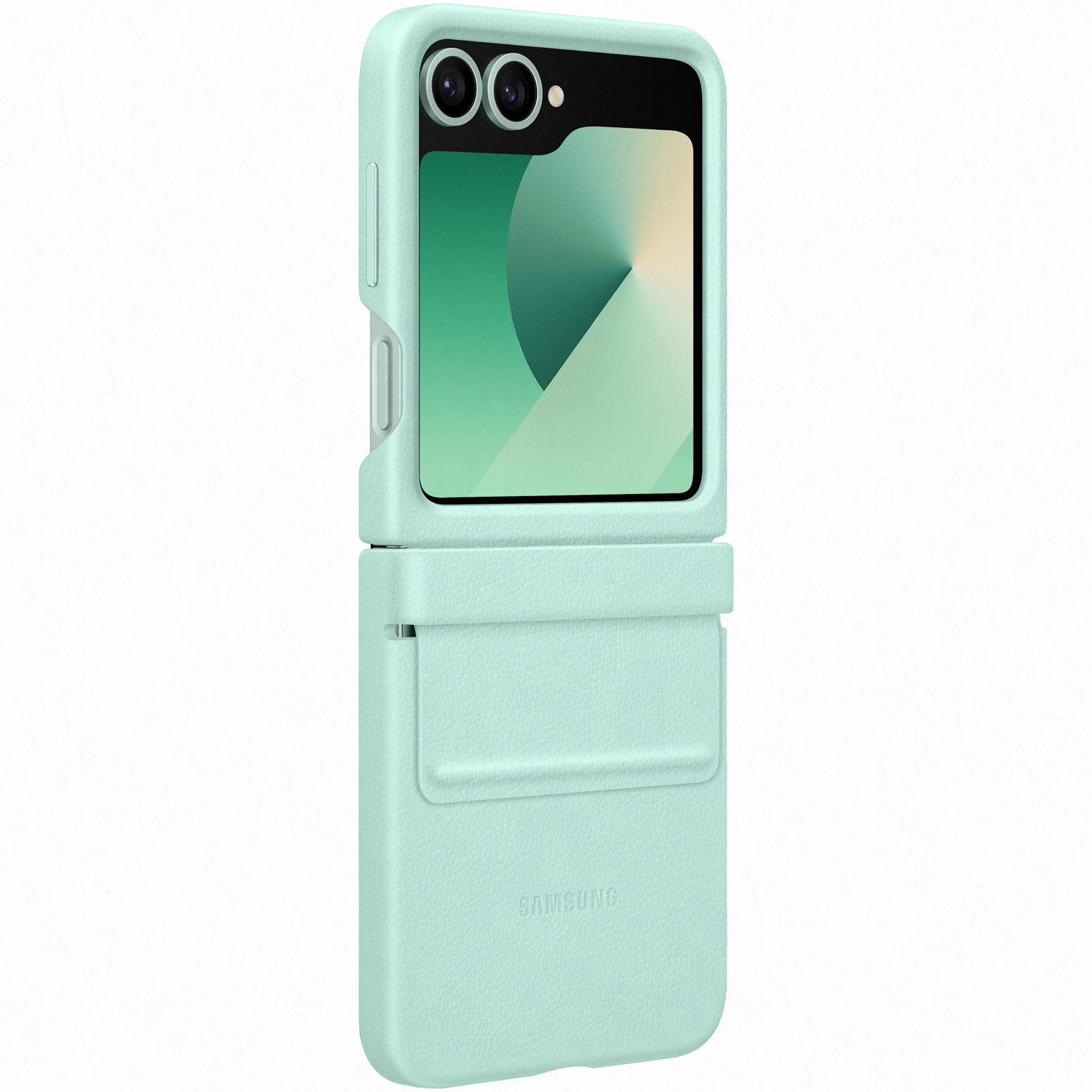 Husa de protectie Samsung Kindsuit (Leather) Case pentru Galaxy Flip6/Flip7 FE, Mint