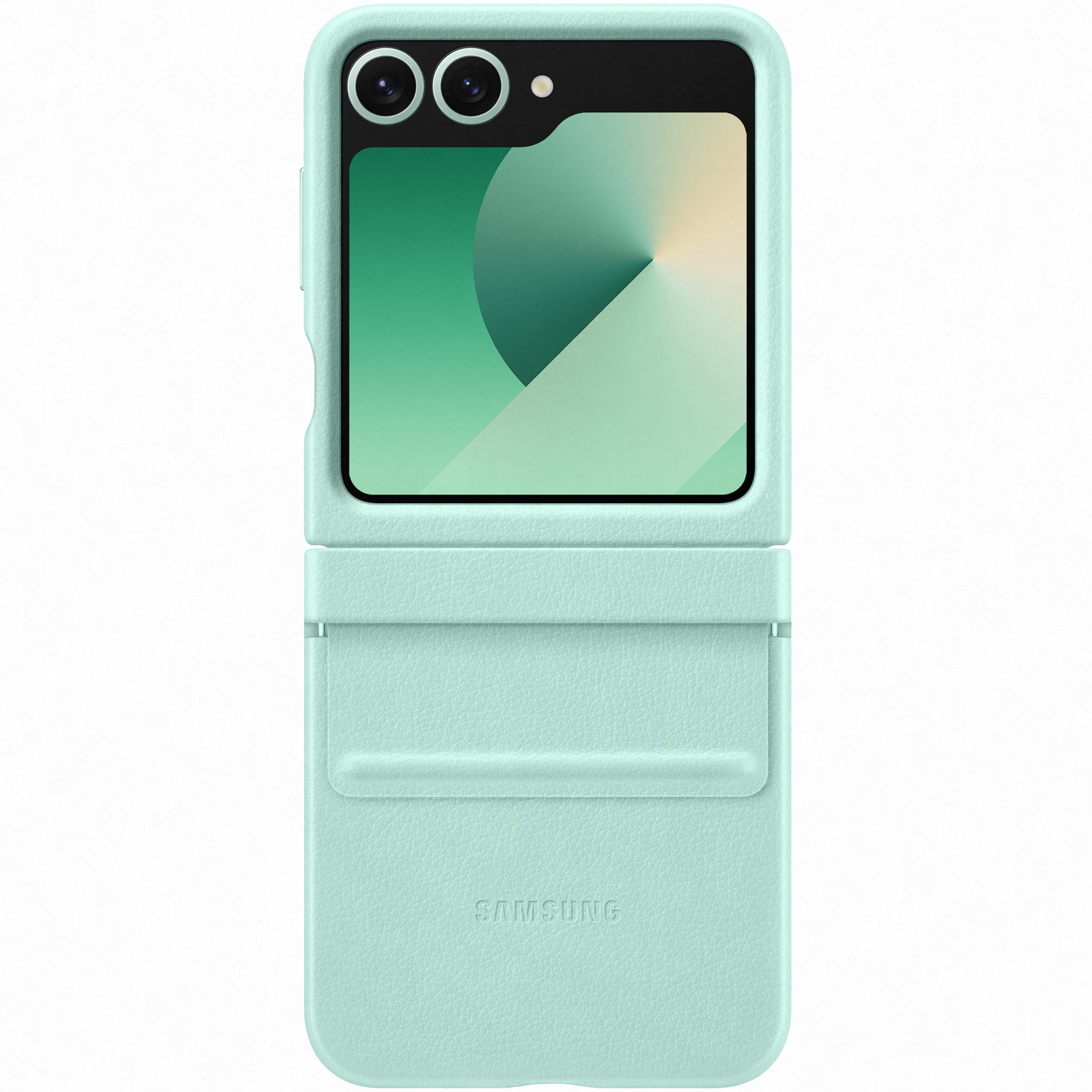Husa de protectie Samsung Kindsuit (Leather) Case pentru Galaxy Flip6/Flip7 FE, Mint