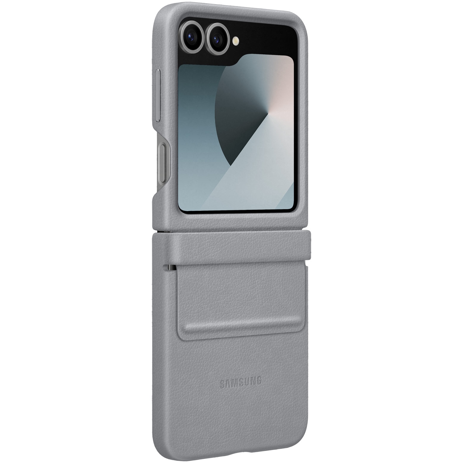 Husa de protectie Samsung Kindsuit (Leather) Case pentru Galaxy Flip6/Flip7 FE, Gray