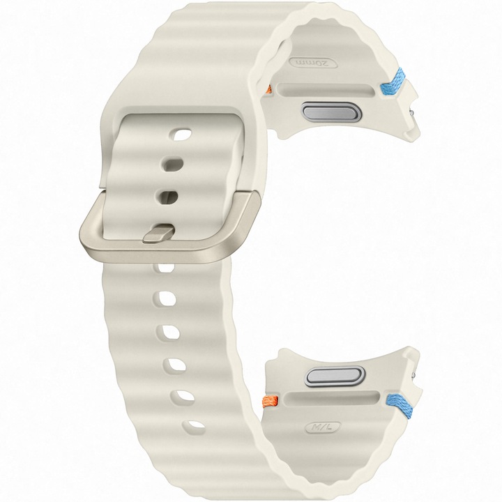 Samsung Sport Band okosóra szíj Galaxy Watch7-hez, (M/L), krémszínű