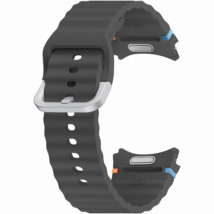 Каишка за часовник Smartwatch Samsung Sport Band за Galaxy Watch7, (M/L), Dark Gray