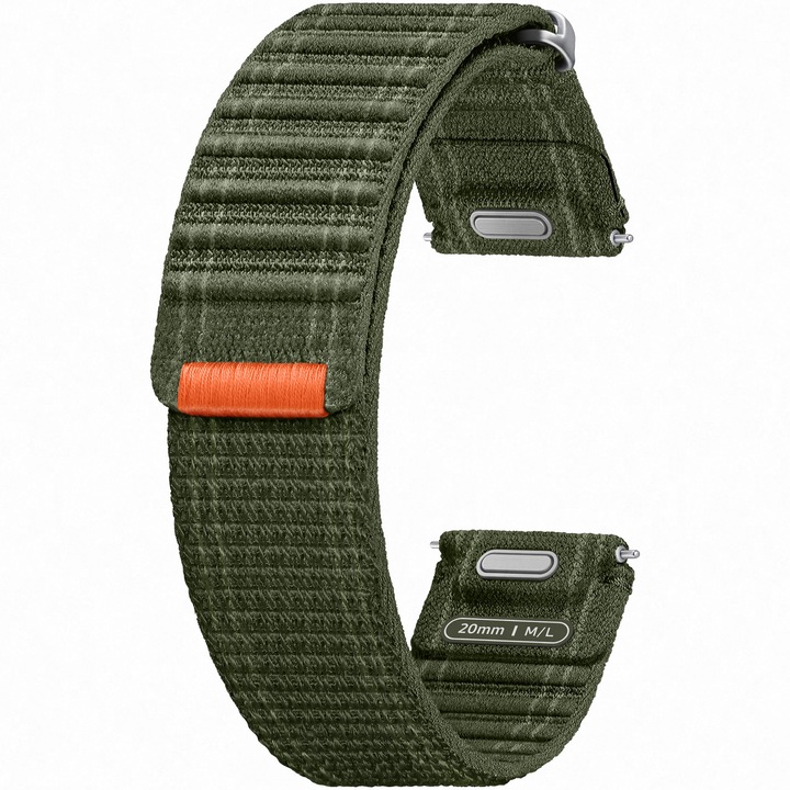 Curea smartwatch Samsung Fabric Band pentru Galaxy Watch7, (M/L), Green