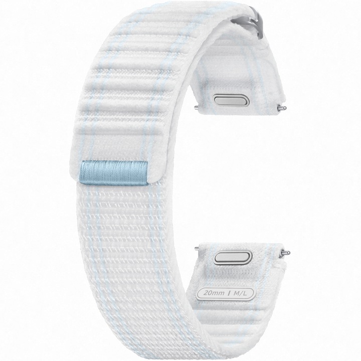 Каишка за часовник Smartwatch Samsung Fabric Band за Galaxy Watch7, (M/L), Blue White