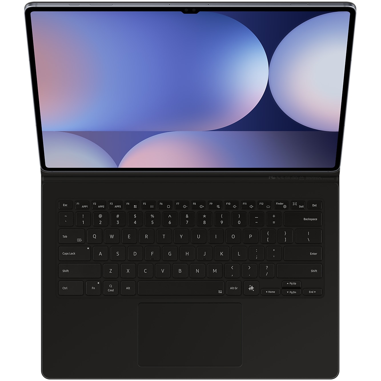 Husa de protectie Samsung Book Cover Keyboard pentru Galaxy Tab S10 Ultra/S9 Ultra, Black