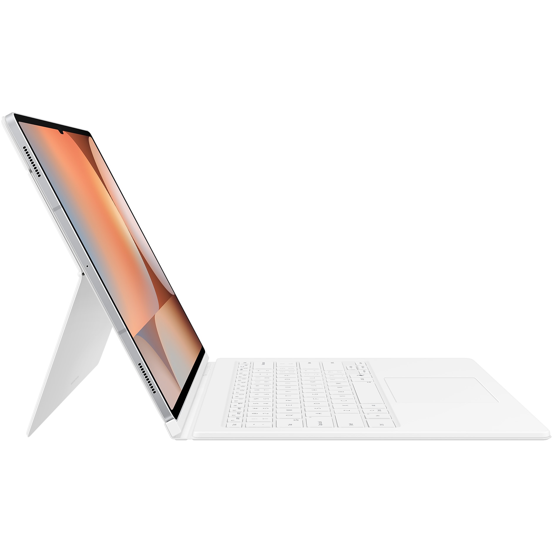 Husa de protectie Samsung Book Cover Keyboard pentru Galaxy Tab S10 Ultra/S9 Ultra, White