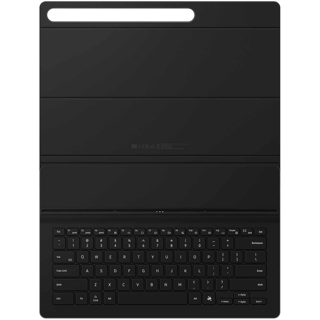 Husa de protectie Samsung Book Cover Keyboard pentru Galaxy Tab S10 Ultra/S9 Ultra Slim, Black