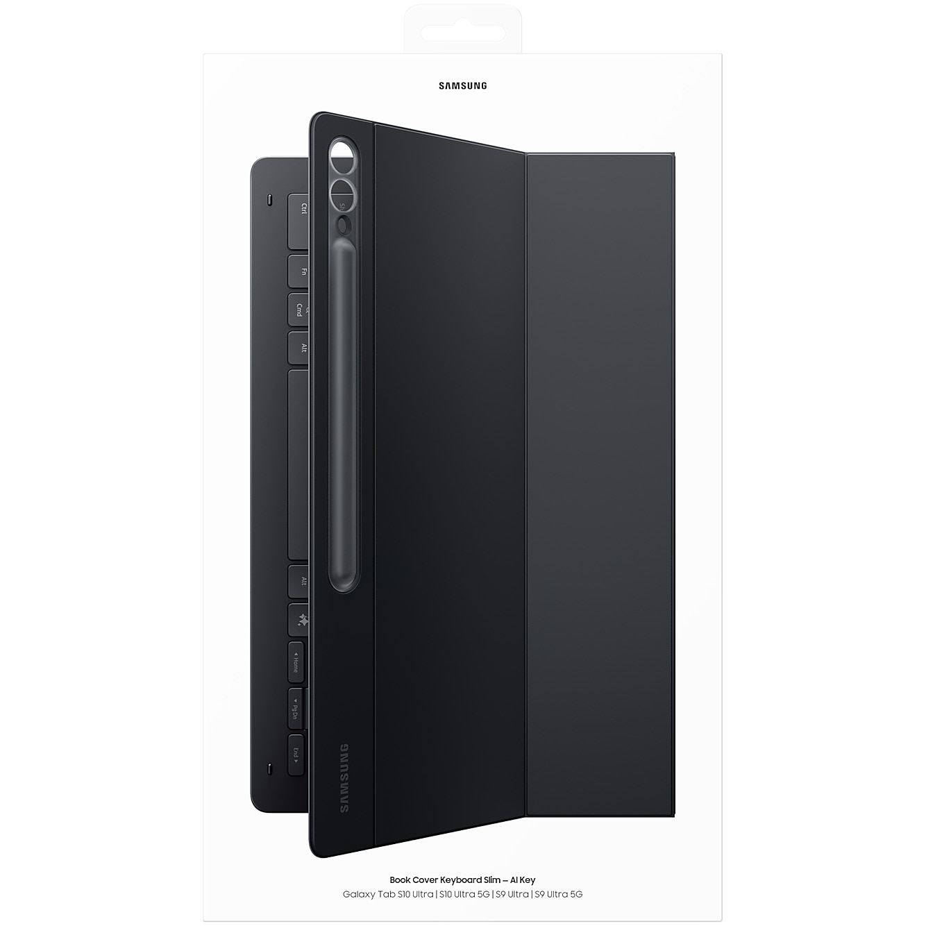 Husa de protectie Samsung Book Cover Keyboard pentru Galaxy Tab S10 Ultra/S9 Ultra Slim, Black