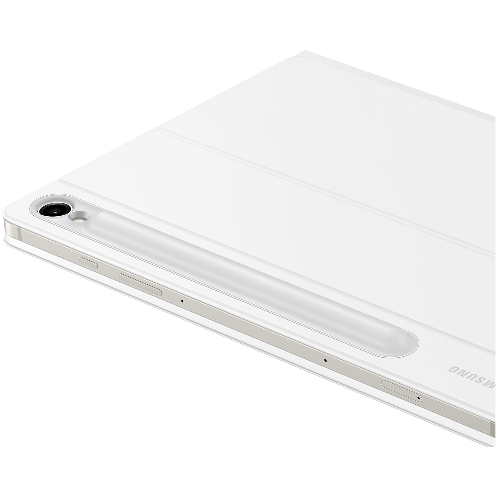 Husa de protectie Samsung Book Cover Keyboard pentru Galaxy Tab S9/S9 FE, White