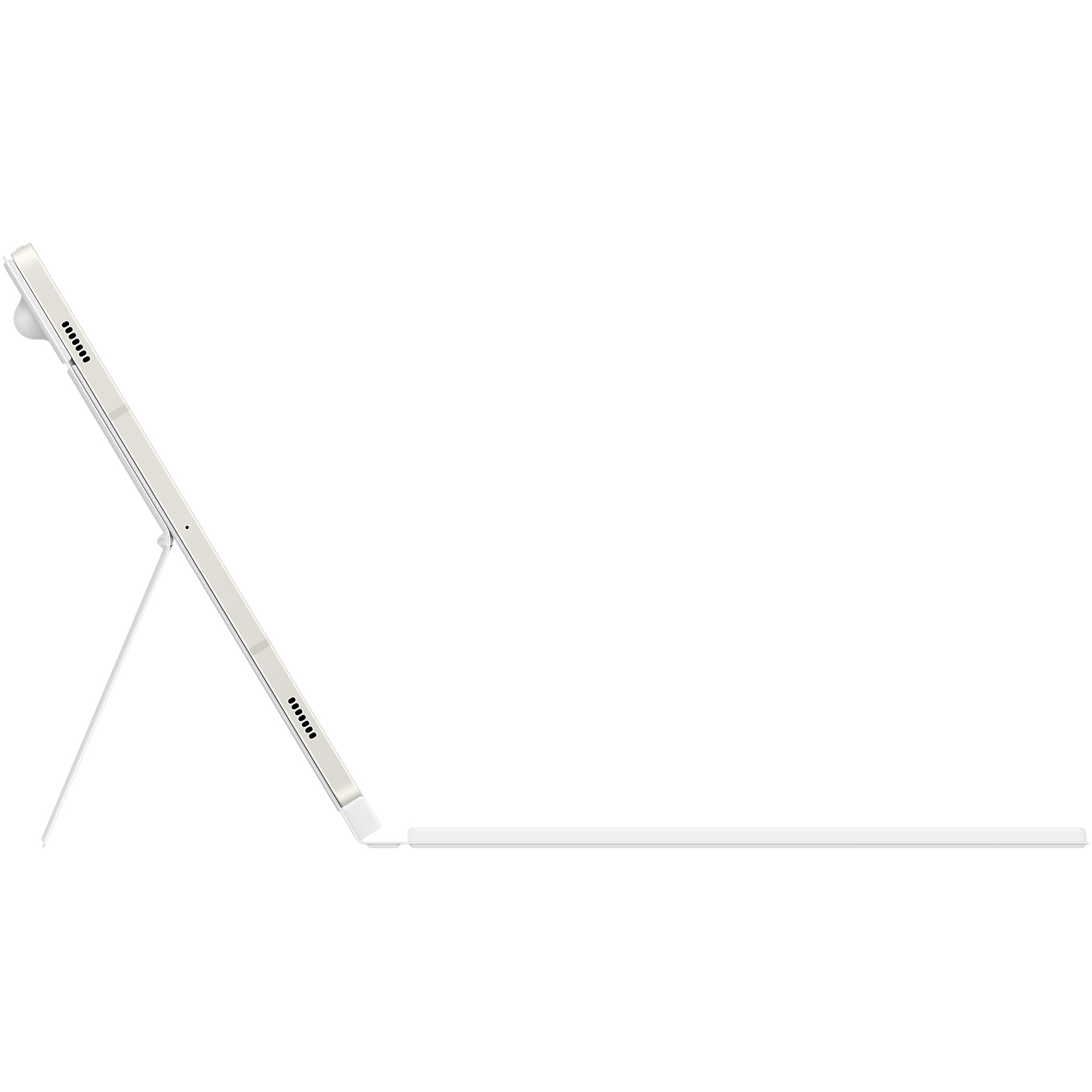 Husa de protectie Samsung Book Cover Keyboard pentru Galaxy Tab S9/S9 FE, White