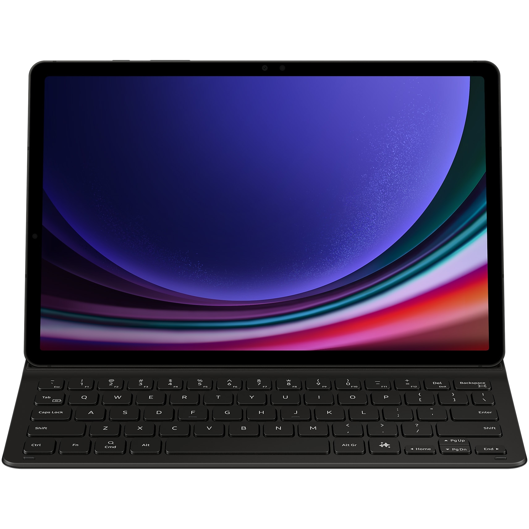 Husa de protectie Samsung Book Cover Keyboard pentru Galaxy Tab S9/S9 FE Slim, Black