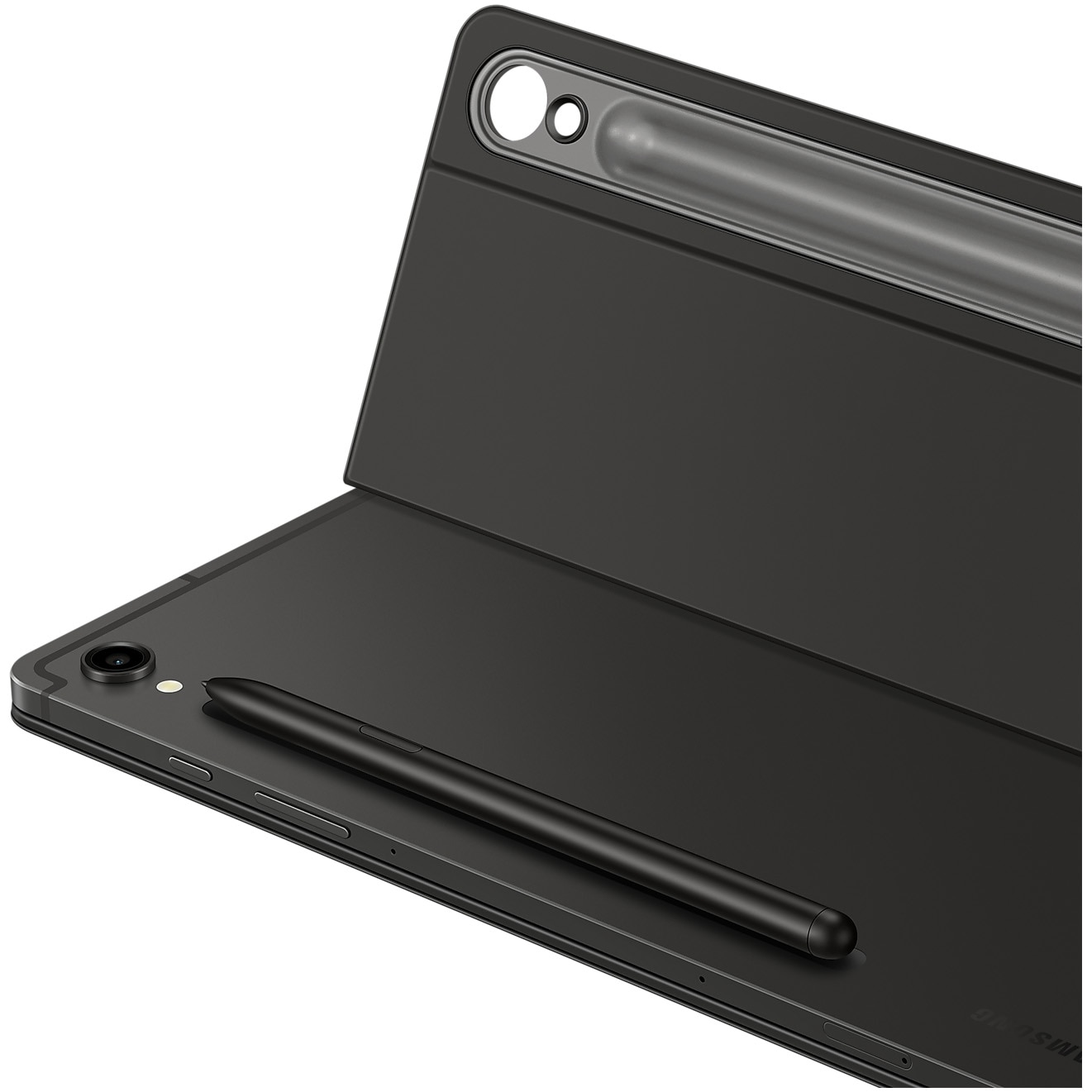 Husa de protectie Samsung Book Cover Keyboard pentru Galaxy Tab S9/S9 FE Slim, Black