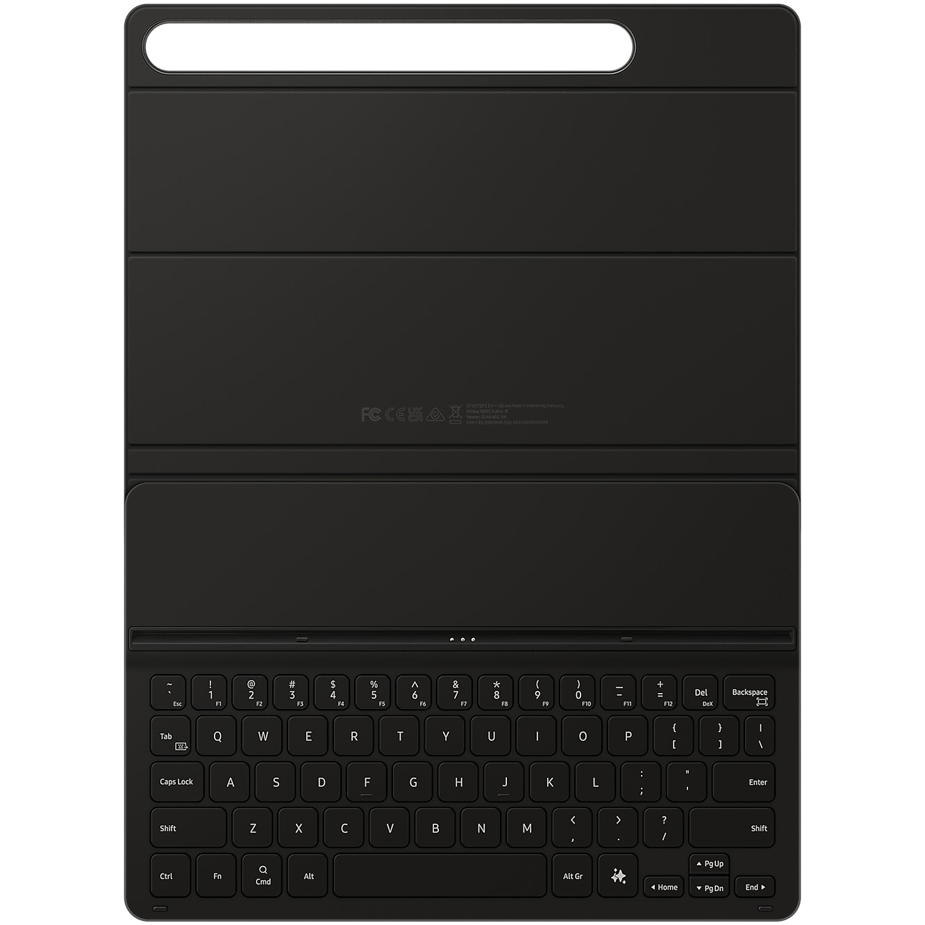 Husa de protectie Samsung Book Cover Keyboard pentru Galaxy Tab S9/S9 FE Slim, Black