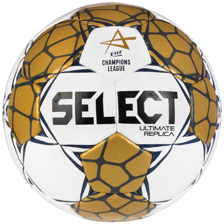 Minge handbal, Select Champions League Ultimate Replica EHF Handball 220040, de aur, 3