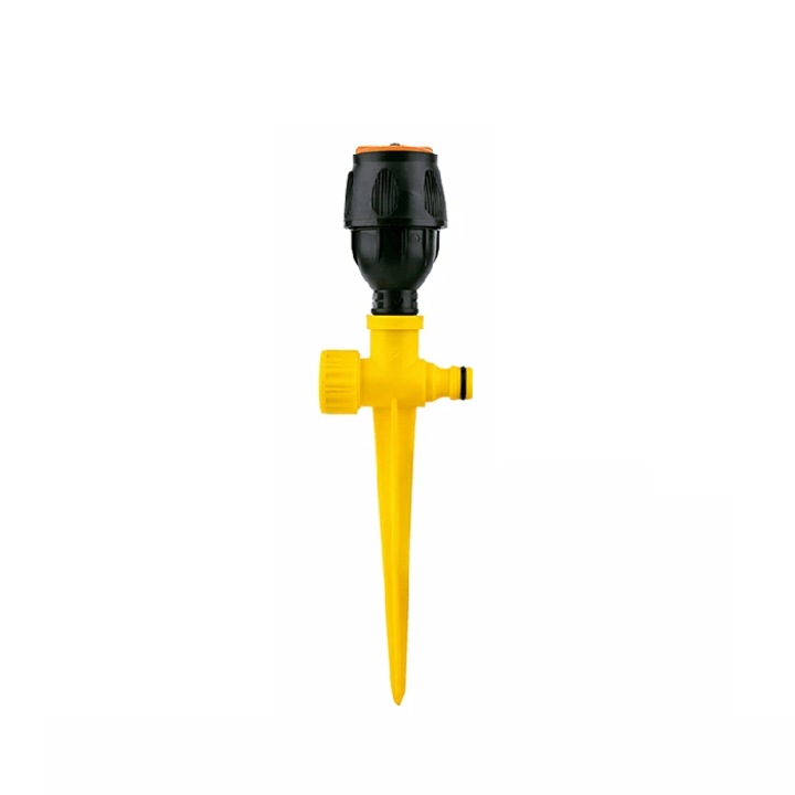 Sistem de irigare de 2x cu duza rotativa, unghiuri variabile de udare, pana la 12 m, 2x conector pentru furtun, pulverizare uniforma a apei, poate fi folosit si pentru petreceri cu apa, GrassSprinkler