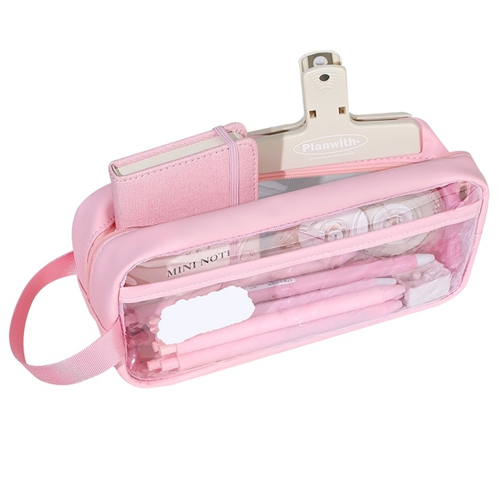 Penar AMRINUGL, Transparent/Roz, 21x7x9cm, 70g