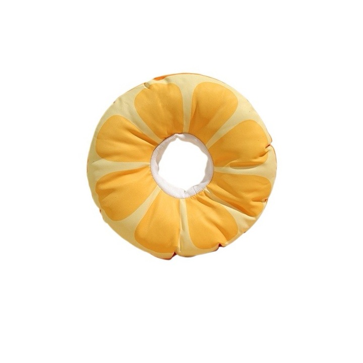 Guler de protectie pentru animale, ajustabil, impermeabil, portocaliu, 13-22cm, 3-6kg