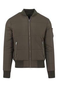 Urban Classics, Jacheta uni cu fermoar, Verde masliniu, S