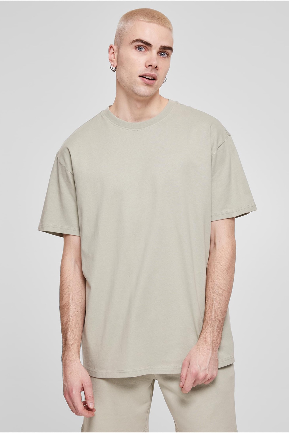 Urban Classics, Tricou supradimensionat cu maneci cazute, Verde pal, XS