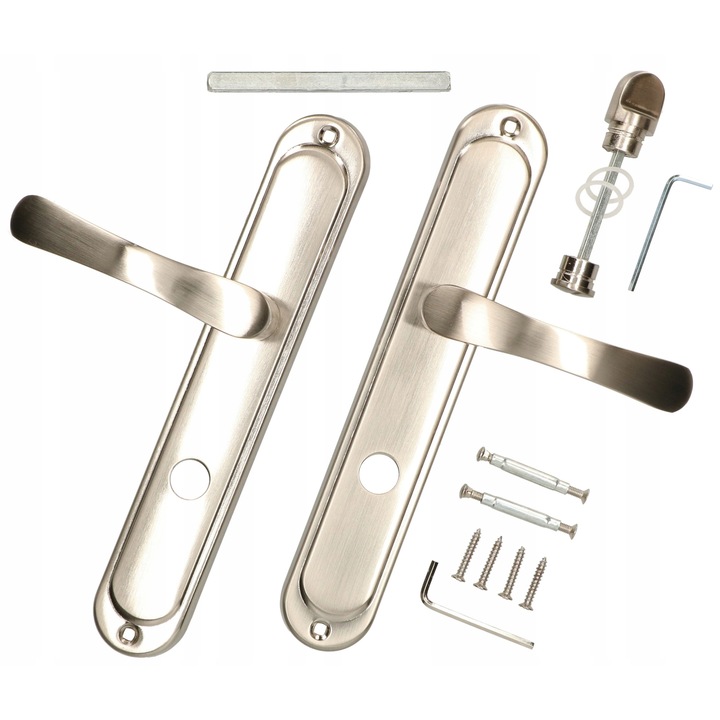 Maner usa Kotarbau, colectia WC, otel, nikel satinat, 238x40mm