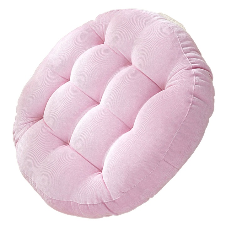 Párna, plüss, 42 cm, rózsaszín