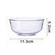 Комплект от 2 купички, стъклени, прозрачни, 11,9 х 5,6 см