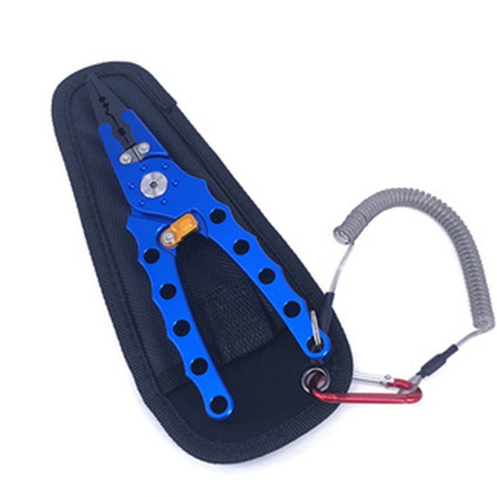 Cleste de pescuit multifunctional, rezistent la coroziune, albastru