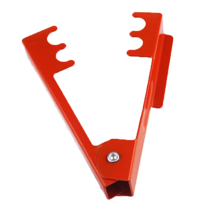Unealta pentru gradinarit, decupator de spini si frunze, metal, rosu, maner plastic