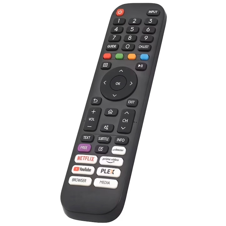 Telecomanda TV GSC ® 974 Compatibila Vortex Smart, V32R0212VS, V40R5162VS, V65R0213VS, neagra