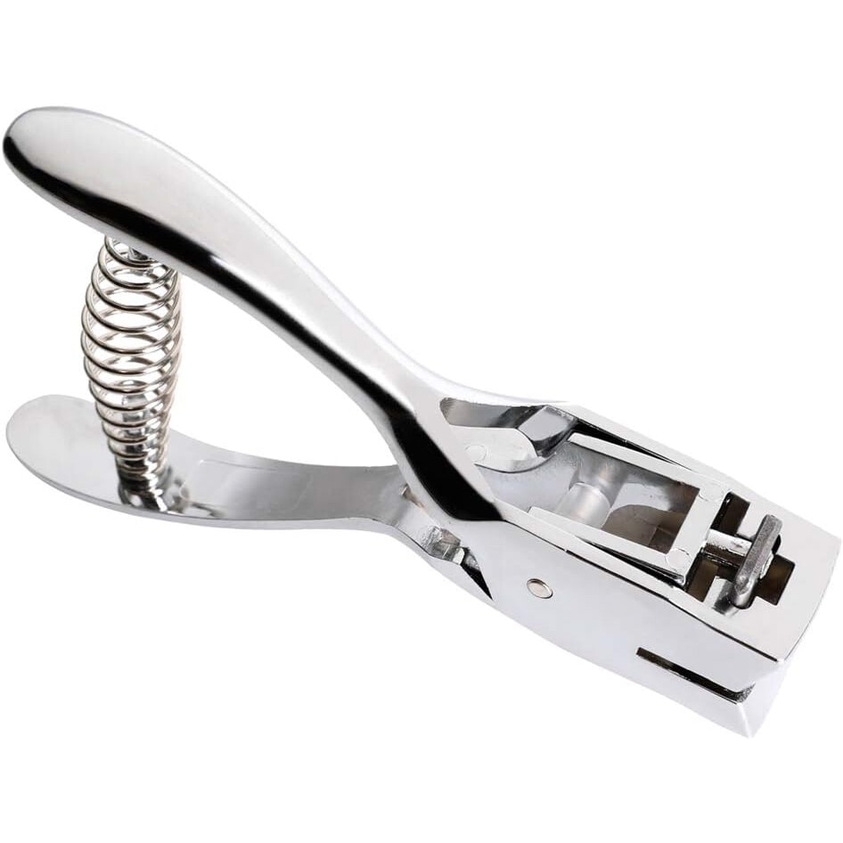 Perforator pentru carduri PVC, BGHYHYHI, 13.7x7cm, deschidere 3/32