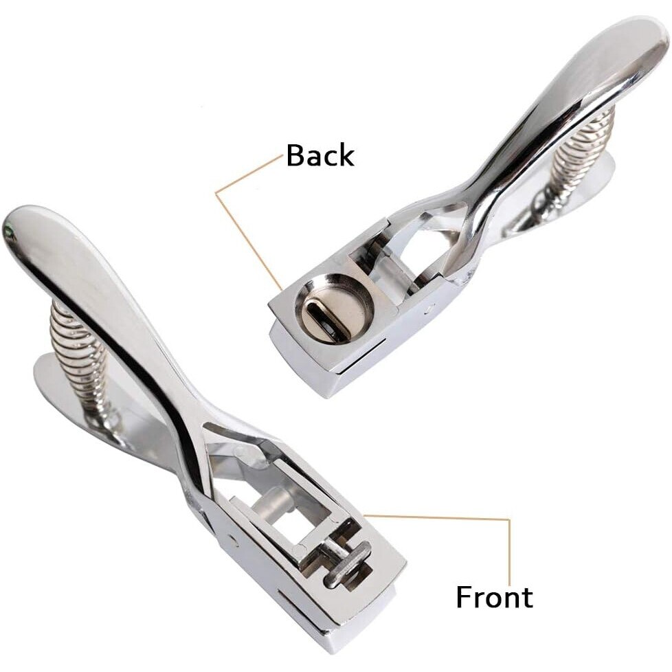 Perforator pentru carduri PVC, BGHYHYHI, 13.7x7cm, deschidere 3/32