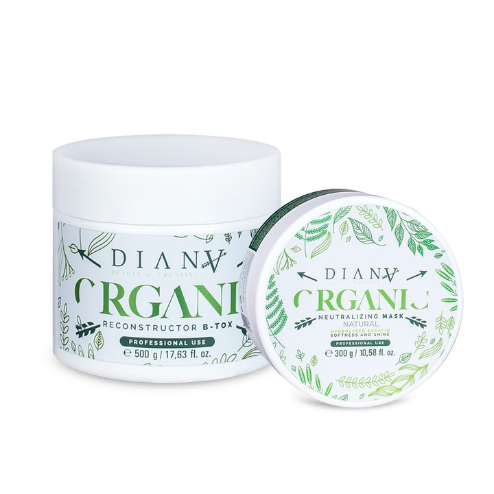 Set tratament si masca de par Diana Beauty Creative, regenerare\hidratare, 500g/300g